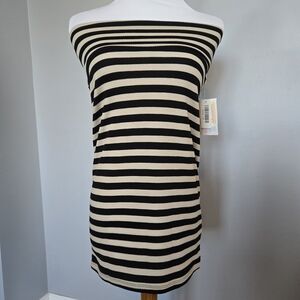 NWT LuLaRoe Cassoe Black and Cream Striped Pencil Skirt XS